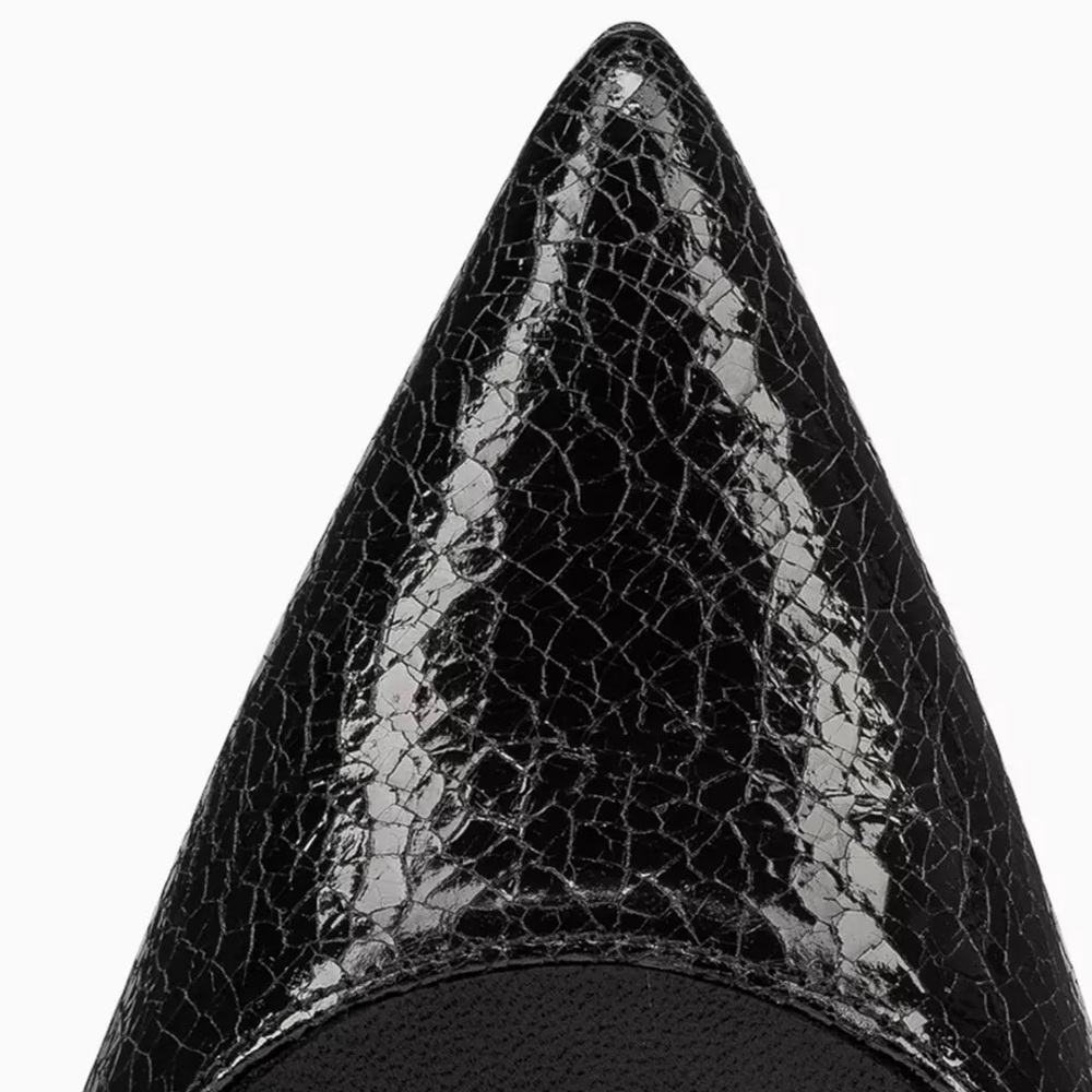 Christian Louboutin Kate 100 Specchio Star Stiletto Leather Pump Black NWT $1095 - Picture 6 of 15